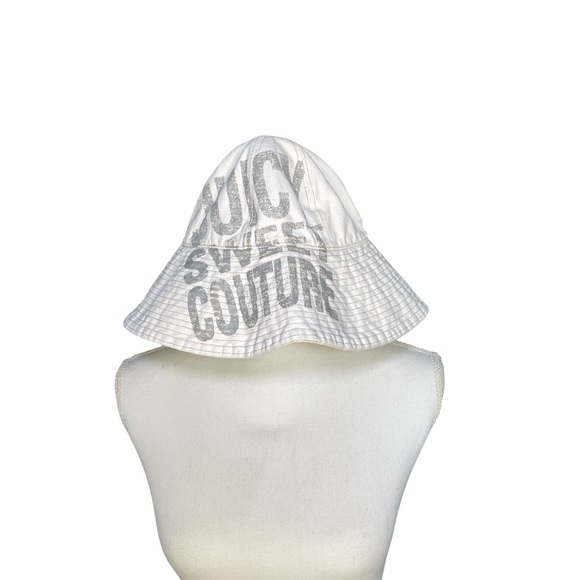 Juicy Couture auth Graphic Logo Bucket Hat – White/Silver - Picture 4 of 5